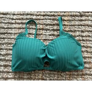 Shade Shore Women’s Pushup Underwire Swim Top Size 38D Green